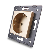 Load image into Gallery viewer, Livolo Socket DIY Parts, White Plastic Materials, EU standard, Function Key For EU  Wall Socket, VL-C7-C1EU-11
